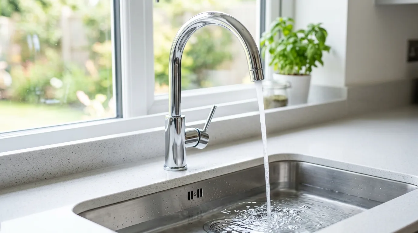 Local Plumbing Master Pros same day plumber fixing a faucet in Hooks, TX